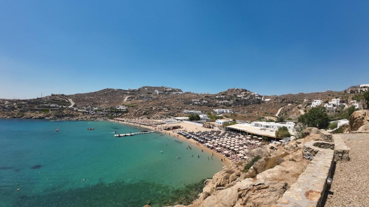 1Path Thea Mykonos Super Paradise Beach House Mykonos Town Bagian luar foto