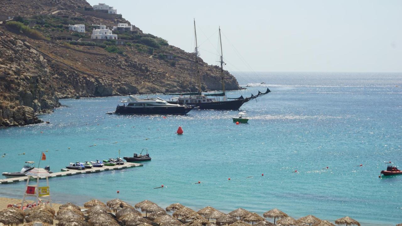 1Path Thea Mykonos Super Paradise Beach House Mykonos Town Bagian luar foto